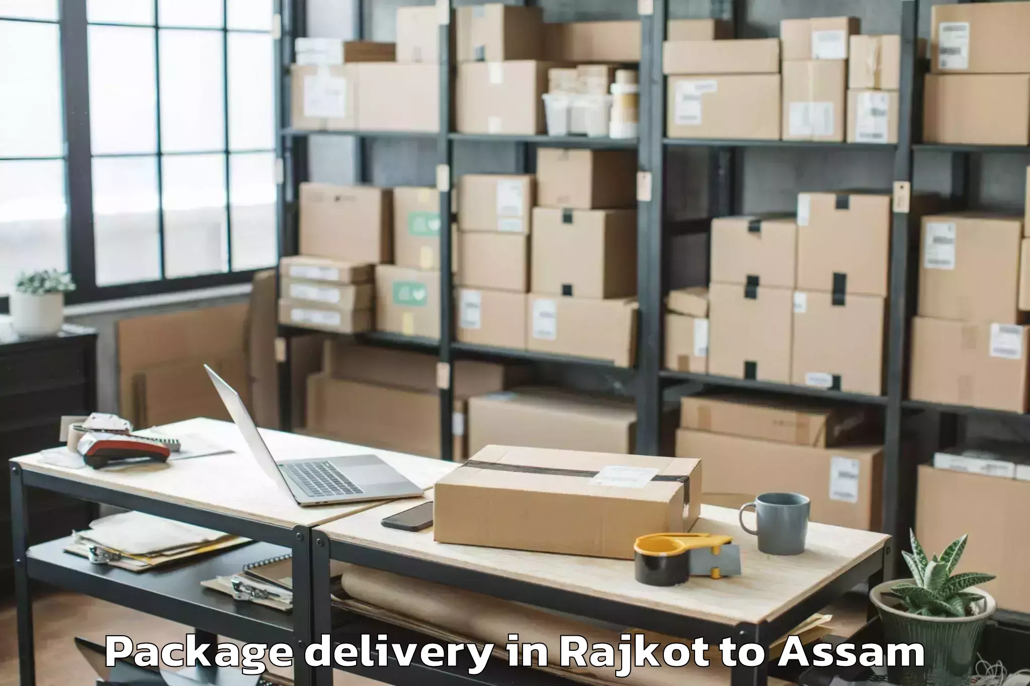 Get Rajkot to Phuloni Terang Package Delivery